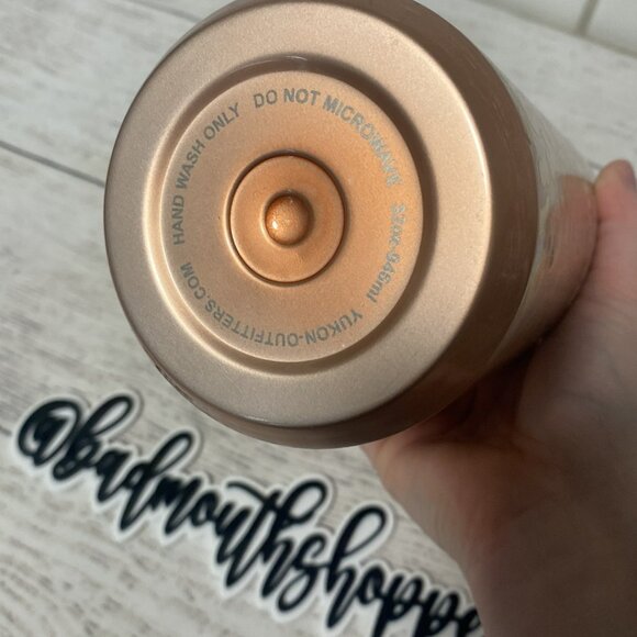 Buc-ee's Viral Leopard Cheetah Rose Gold Reusable Water Bottle - Picture 5 of 9